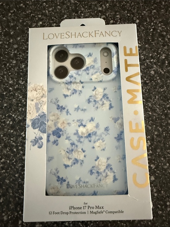 LoveShackFancy Other - LoveShackFancy Blue and White Floral iPhone Case for iPhone 17 Pro Max brand new